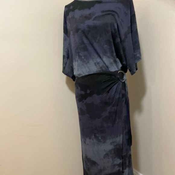 NEW Free People Alyssa Wrap Maxi Dress blue night sky Combo size XS,S, M,L - Picture 8 of 14